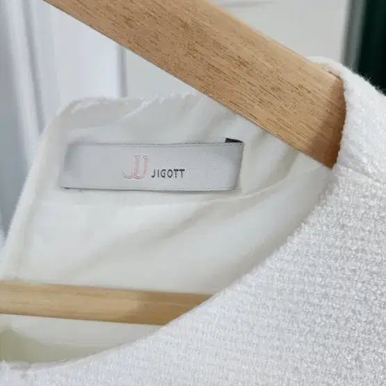 [BUNJANG] Ziggot White Tweed Long Dress / 지고트 화이트 화이트 트위드 롱 원피스