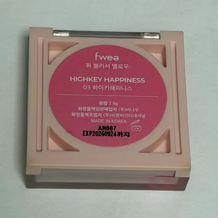 [BUNJANG] Fwee Mellow 03 High Key Happiness Blush / 퓌 블러셔 멜로우 03 하이키해피니스
