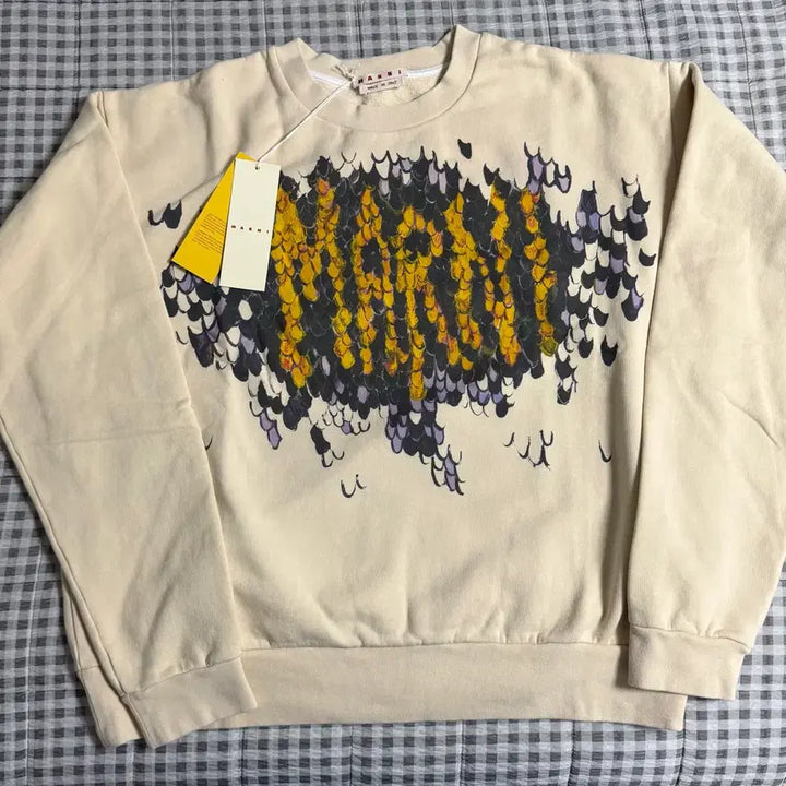 [SOLD OUT] (50) Marni 마르니 로고 맨투맨 아이보리