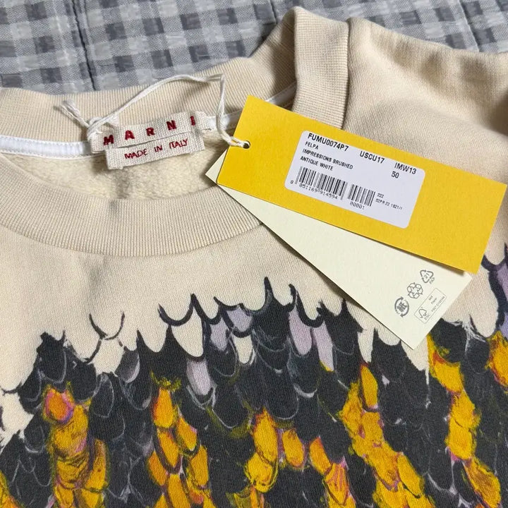 [SOLD OUT] (50) Marni 마르니 로고 맨투맨 아이보리