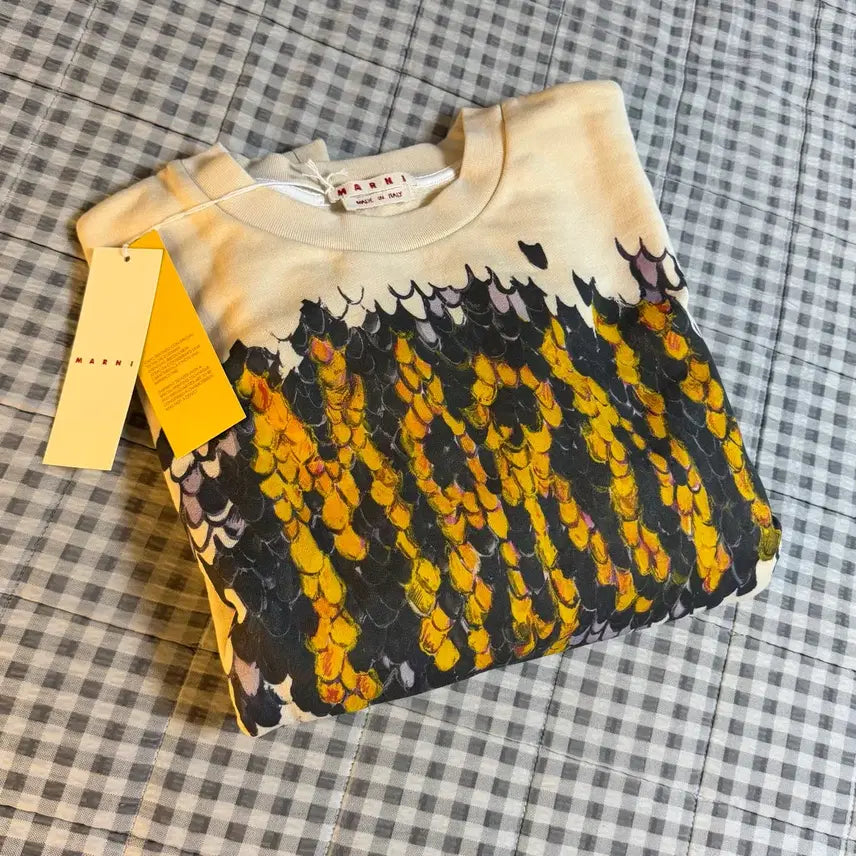 [SOLD OUT] (50) Marni 마르니 로고 맨투맨 아이보리