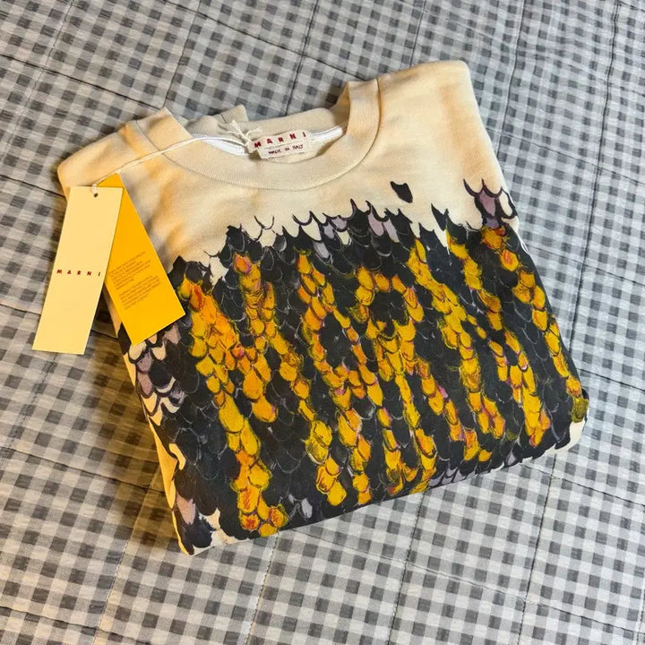 [SOLD OUT] (50) Marni 마르니 로고 맨투맨 아이보리