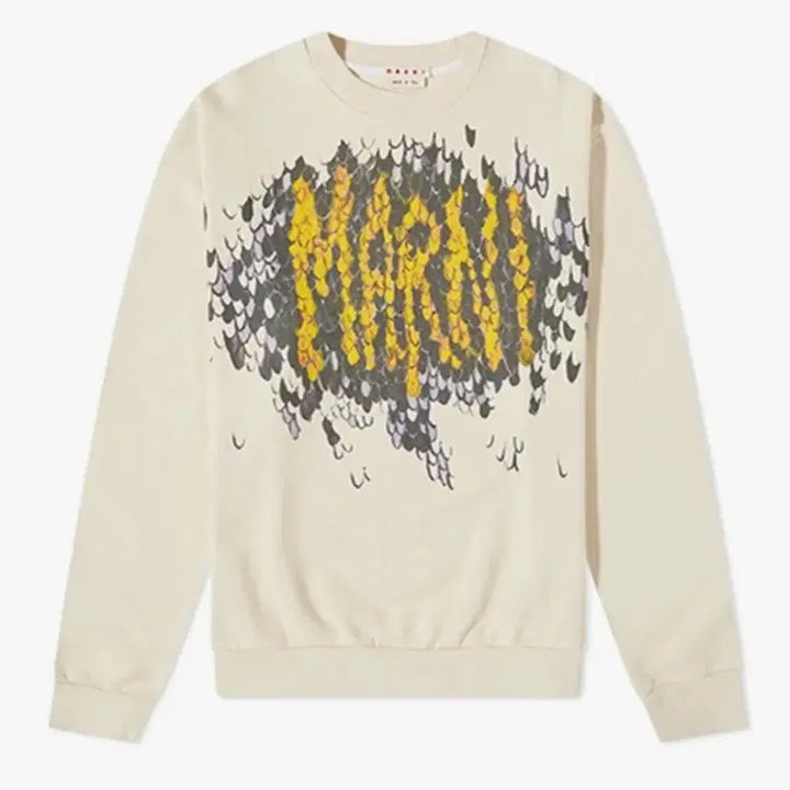[SOLD OUT] (50) Marni 마르니 로고 맨투맨 아이보리