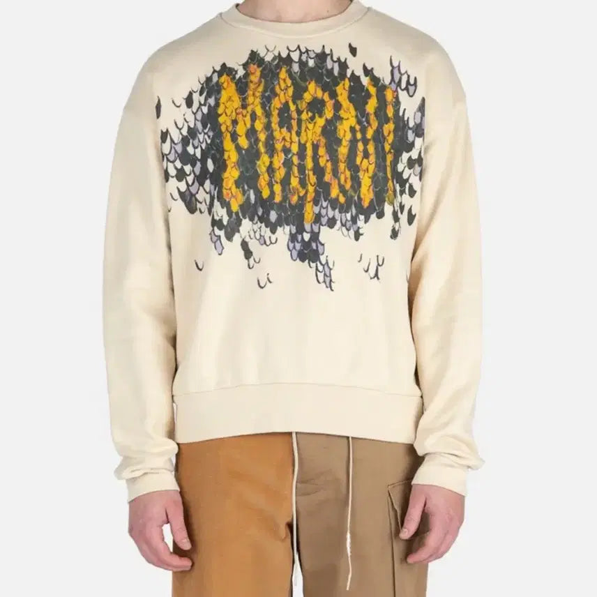 [SOLD OUT] (50) Marni 마르니 로고 맨투맨 아이보리