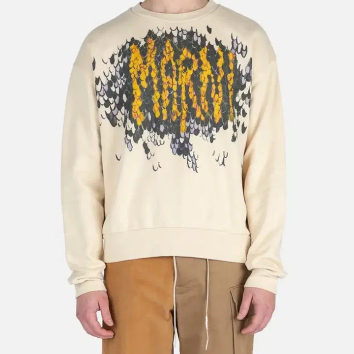 [SOLD OUT] (50) Marni 마르니 로고 맨투맨 아이보리