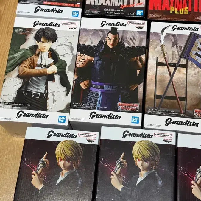 처분)도쿄구울 에렌 리바이 킹덤 체인소맨 미타도리 헌터헌터 피규어 팝니다