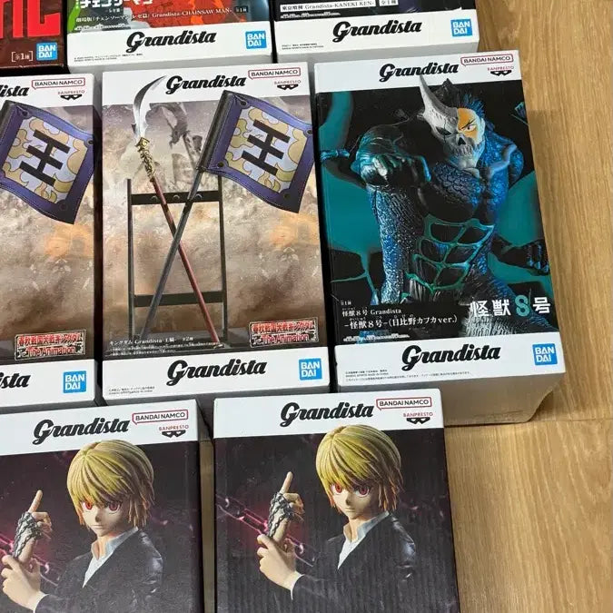 처분)도쿄구울 에렌 리바이 킹덤 체인소맨 미타도리 헌터헌터 피규어 팝니다