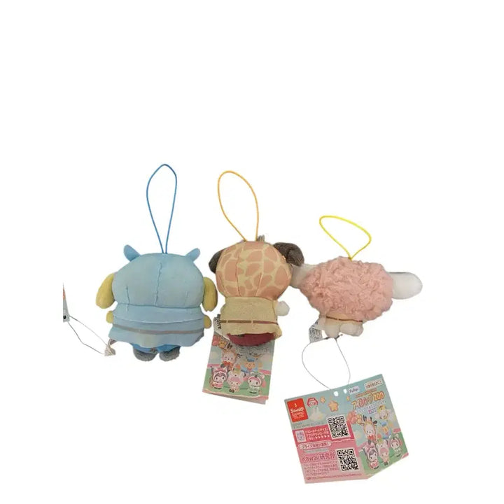 [BUNJANG] Sanrio Zoo Collection Plush Keyring / 산리오 zoo 폼폼푸린 포챠코 시나모롤 인형 키링