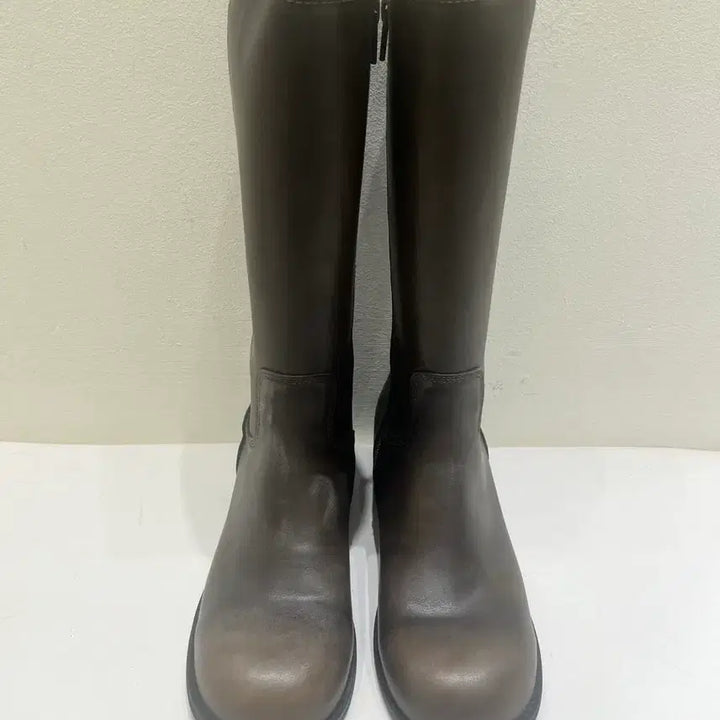 [BUNJANG] Vintage Washed Zipper Half Boots (Brown) / 