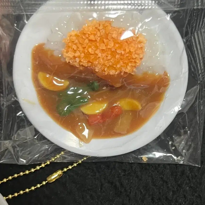[BUNJANG] Food Miniature Curry Rice Keyring / 음식 모형 카레라이스 키링 음식 미니어처 가챠