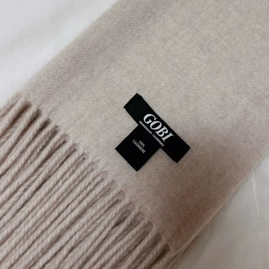 [BUNJANG] GOBI Cashmere 100% Oatmeal Muffler / 2025/GOBI 고비 캐시미어100 머플러