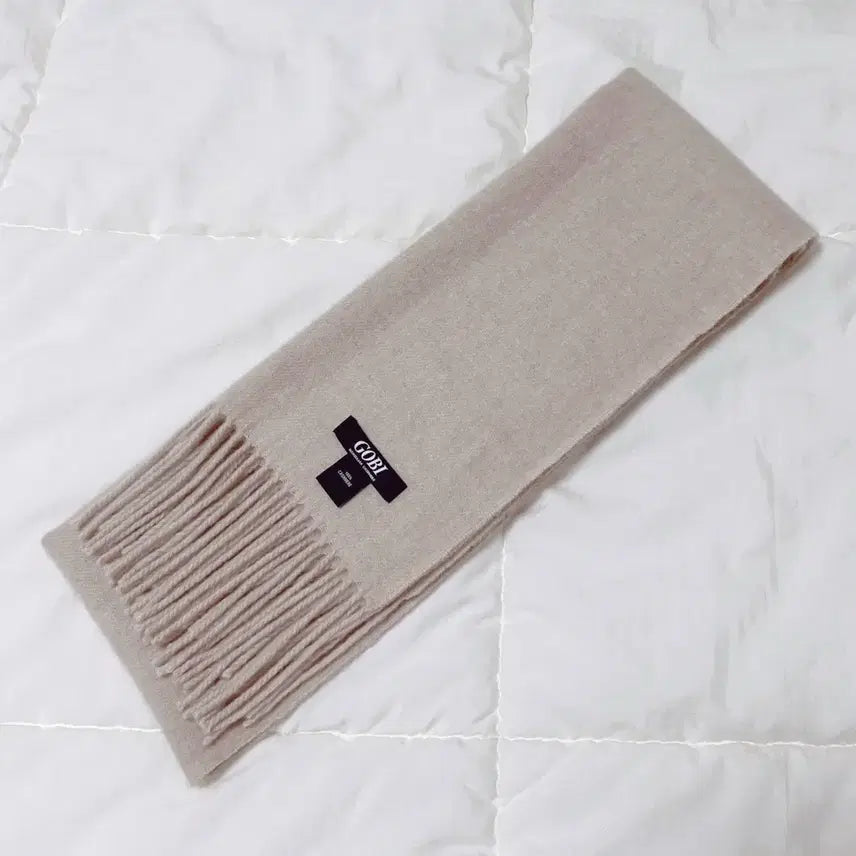 [BUNJANG] GOBI Cashmere 100% Oatmeal Muffler / 2025/GOBI 고비 캐시미어100 머플러