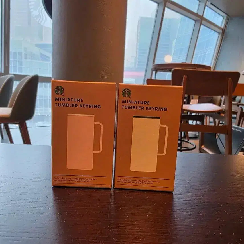 [BUNJANG] Starbucks Miniature Tumbler Keyring Set / 스타벅스 미니어처 텀블러 키링 2개 세트
