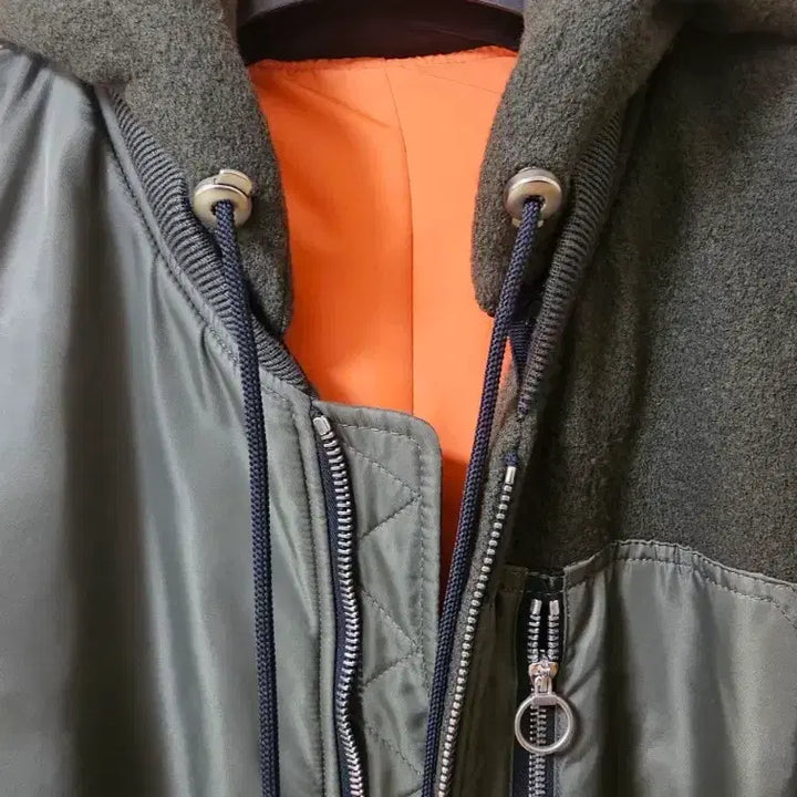 [BUNJANG] Solid Homme MA-1 Hooded Jacket / 솔리드옴므 MA-1 후드 자켓 48
