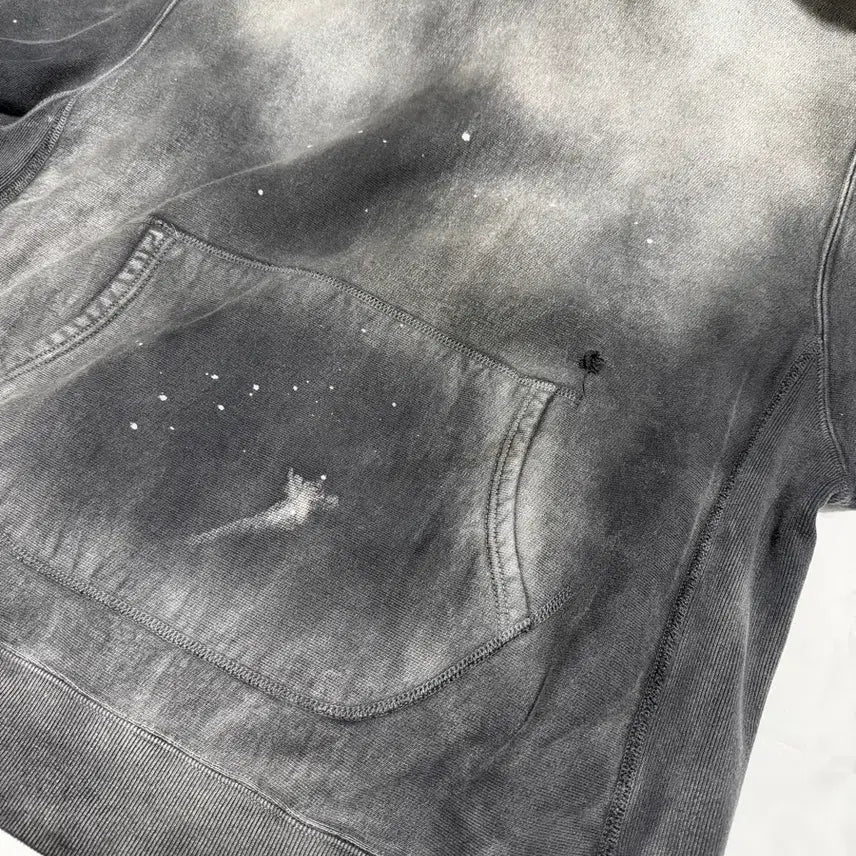 [BUNJANG] Bowwow Hard Aging Hoodie Black L / Bowwow 바우와우 하드 에이징 후드 블랙 L