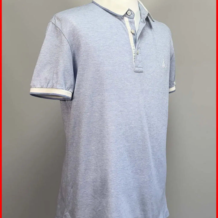 [BUNJANG] Beanpole Short Sleeve Polo Shirt (Sky Blue) - Size 100 / 빈폴/소라색 반팔 카라티셔츠/100사이즈/왕코구제(A-27)