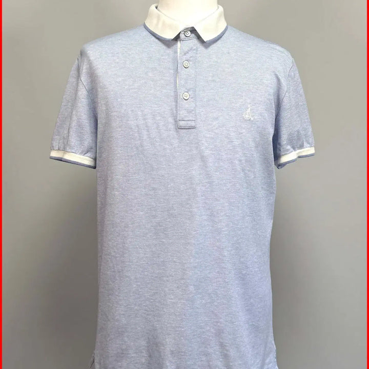 [BUNJANG] Beanpole Short Sleeve Polo Shirt (Sky Blue) - Size 100 / 빈폴/소라색 반팔 카라티셔츠/100사이즈/왕코구제(A-27)