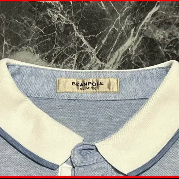 [BUNJANG] Beanpole Short Sleeve Polo Shirt (Sky Blue) - Size 100 / 빈폴/소라색 반팔 카라티셔츠/100사이즈/왕코구제(A-27)