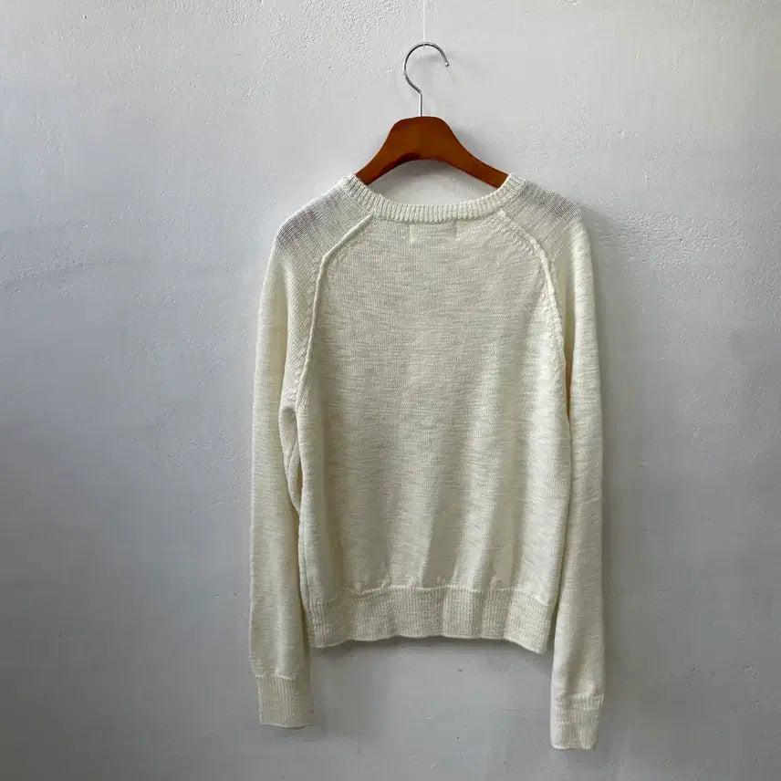 [BUNJANG] Ivory Slub Wool Knit / 새상품 고퀄리티 아이보리 슬라브 울 니트