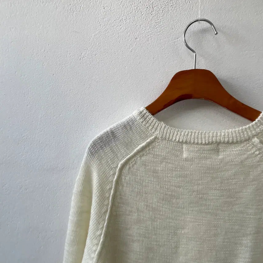 [BUNJANG] Ivory Slub Wool Knit / 새상품 고퀄리티 아이보리 슬라브 울 니트