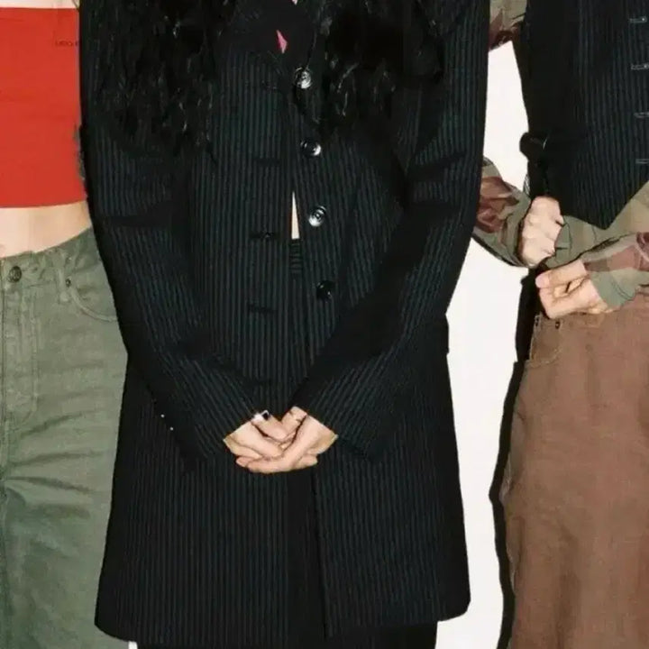 [BUNJANG] Mischief Striped Long Jacket / 미스치프 자켓