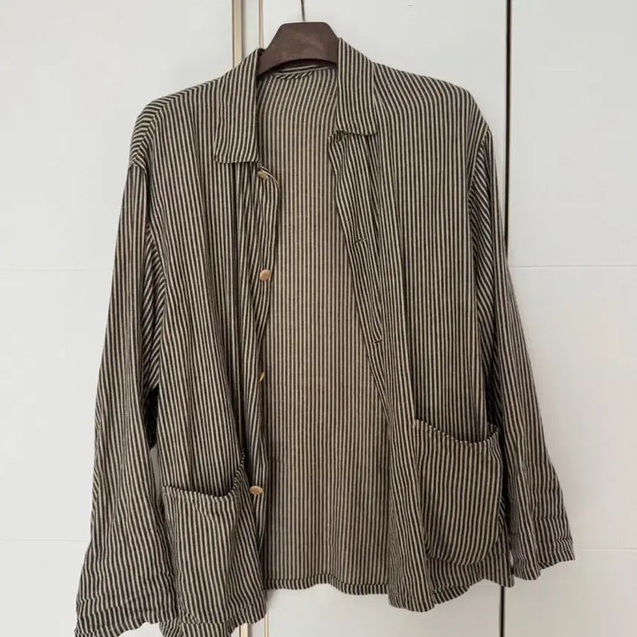 [BUNJANG] Komori 22SS Stripe Work Jacket / 22SS 코모리 스트라이프 워크자켓 3