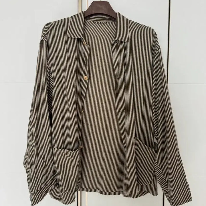 [BUNJANG] Komori 22SS Stripe Work Jacket / 22SS 코모리 스트라이프 워크자켓 3