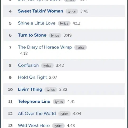 [BUNJANG] E.L.O Electric Light Orchestra - Best LP / 이엘오 E.L.O 일렉트릭 라이트 오케스트라 - 베스트 LP