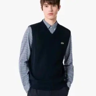 [BUNJANG] Lacoste Wool 100% Knit Vest / 라코스테 울100 니트 베스트/조끼