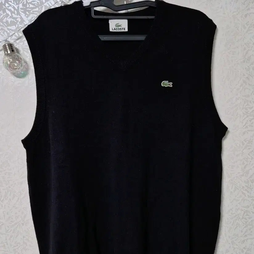 [BUNJANG] Lacoste Wool 100% Knit Vest / 라코스테 울100 니트 베스트/조끼