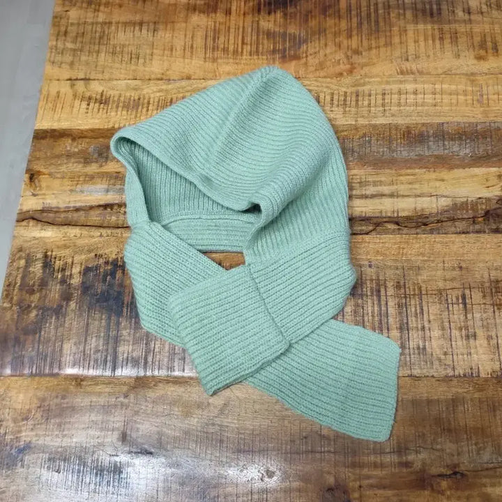 [BUNJANG] Pale Green Knit Two-Way Balaclava / 페일그린(민트) 니트 투웨이 바라클라바