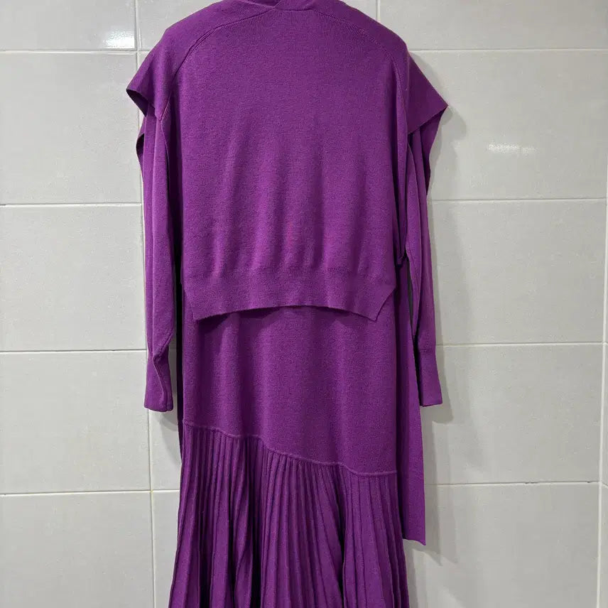 [BUNJANG] Knit Vest &amp; Dress Set / 니트베스트&amp;원피스
