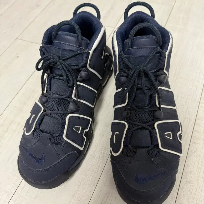 [BUNJANG] Nike Air Uptempo Obsidian Sneakers / 나이키 업템포 옵시디언 270