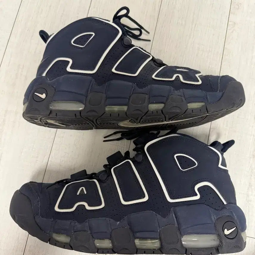 [BUNJANG] Nike Air Uptempo Obsidian Sneakers / 나이키 업템포 옵시디언 270