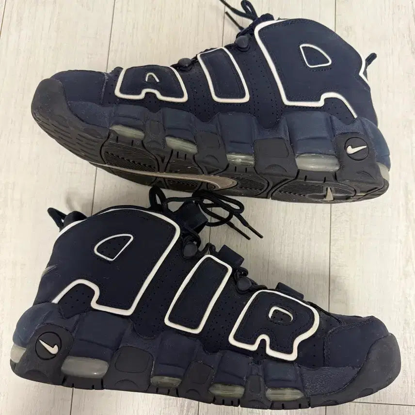 [BUNJANG] Nike Air Uptempo Obsidian Sneakers / 나이키 업템포 옵시디언 270