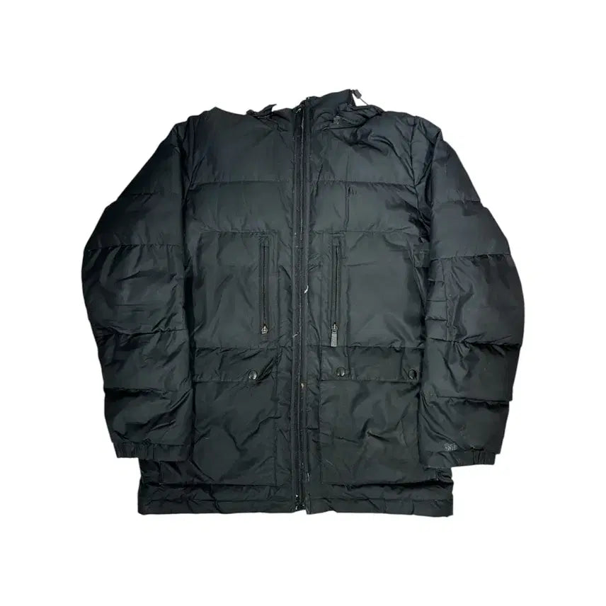 [BUNJANG] Nike Black Hooded Padded Parka Jacket (M) / 나이키 블랙 후드 패딩 점퍼 파카 M
