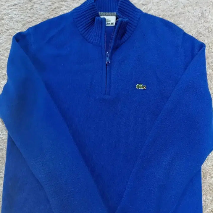 [BUNJANG] Lacoste Half-Zip Knit Sweater (Size 95) / 라코스테 정품 반집업 니트 (95 size)
