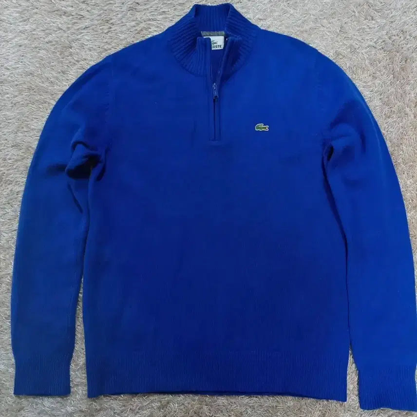 [BUNJANG] Lacoste Half-Zip Knit Sweater (Size 95) / 라코스테 정품 반집업 니트 (95 size)