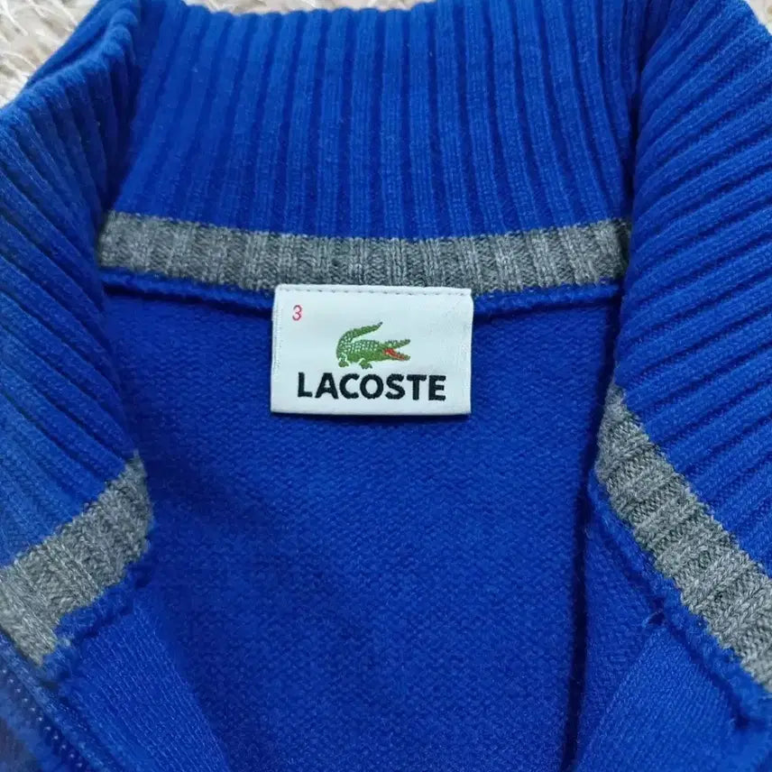 [BUNJANG] Lacoste Half-Zip Knit Sweater (Size 95) / 라코스테 정품 반집업 니트 (95 size)