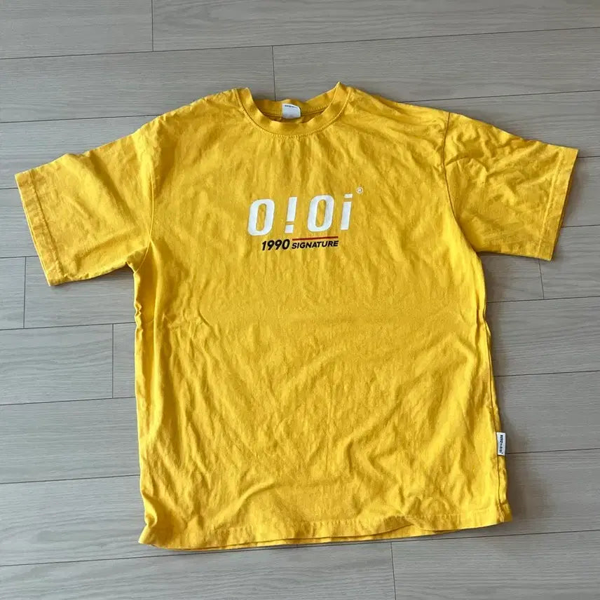 [BUNJANG] 5252 BY OIOI Yellow Short Sleeve T-shirt / 5252 바이 오아이오아이 반팔 티셔츠 옐로우