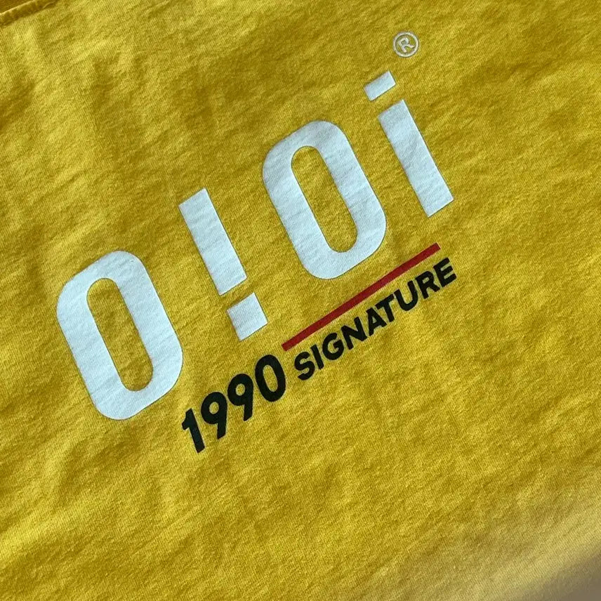 [BUNJANG] 5252 BY OIOI Yellow Short Sleeve T-shirt / 5252 바이 오아이오아이 반팔 티셔츠 옐로우