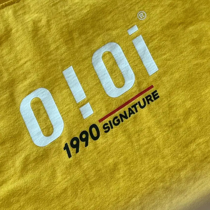 [BUNJANG] 5252 BY OIOI Yellow Short Sleeve T-shirt / 5252 바이 오아이오아이 반팔 티셔츠 옐로우