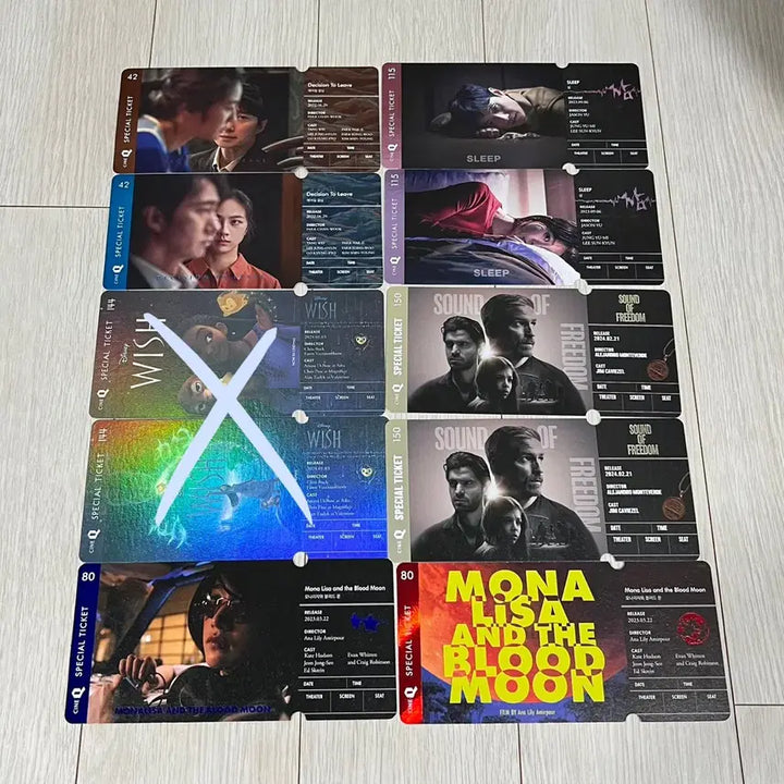 [BUNJANG] CineQ Special Ticket Sticker / 씨네큐 스페셜티켓 스티 (오티 아카 TTT) 대량 처분합니다