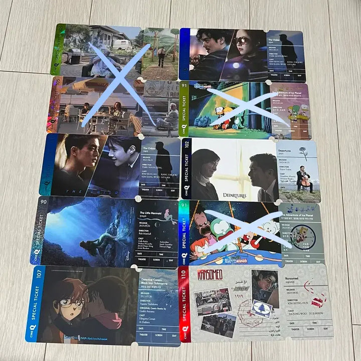 [BUNJANG] CineQ Special Ticket Sticker / 씨네큐 스페셜티켓 스티 (오티 아카 TTT) 대량 처분합니다