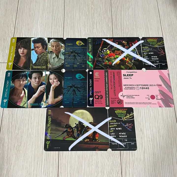 [BUNJANG] CineQ Special Ticket Sticker / 씨네큐 스페셜티켓 스티 (오티 아카 TTT) 대량 처분합니다