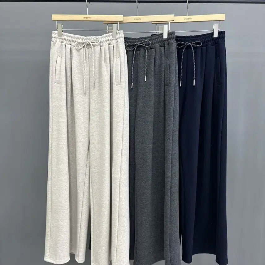 [BUNJANG] Brushed Fleece Hooded Zip-Up Set / 융기모 후드 집업 밴딩 니트바지 상하세트