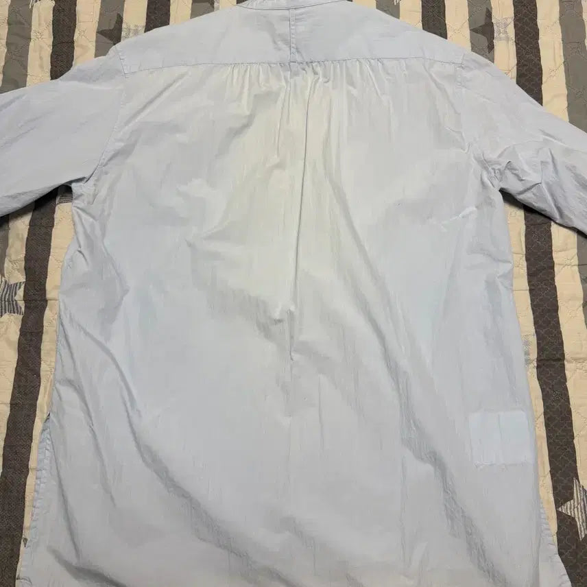 [BUNJANG] L Henry Neck Shirt Sky Blue / [L] 유스랩 헨리넥 셔츠 스카이블루 착샷있음