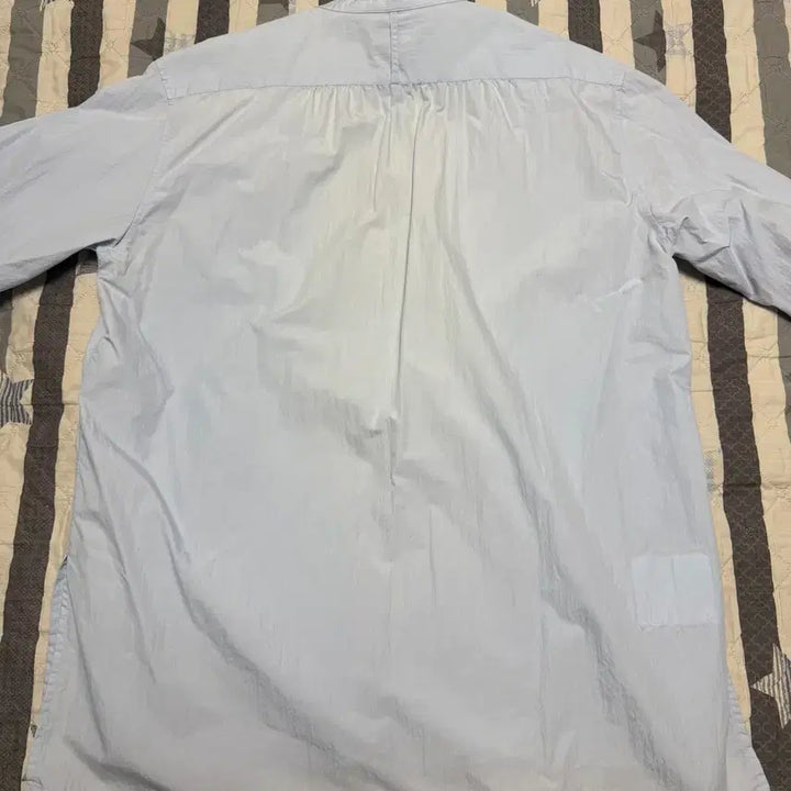 [BUNJANG] L Henry Neck Shirt Sky Blue / [L] 유스랩 헨리넥 셔츠 스카이블루 착샷있음