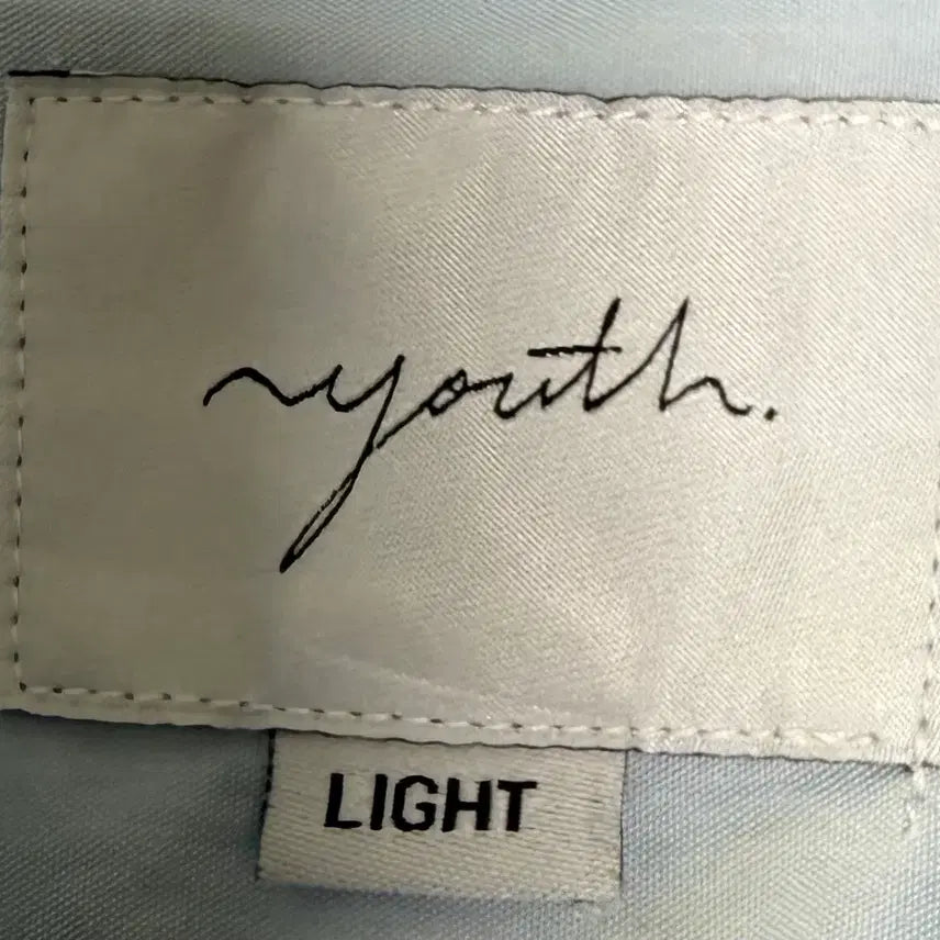 [BUNJANG] L Henry Neck Shirt Sky Blue / [L] 유스랩 헨리넥 셔츠 스카이블루 착샷있음