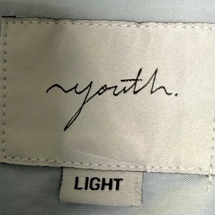 [BUNJANG] L Henry Neck Shirt Sky Blue / [L] 유스랩 헨리넥 셔츠 스카이블루 착샷있음